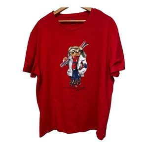 Ralph Lauren, Polo Bear & Ski Outfit, Men's XL/Extra Large, T-Shirt, 100% Cotton